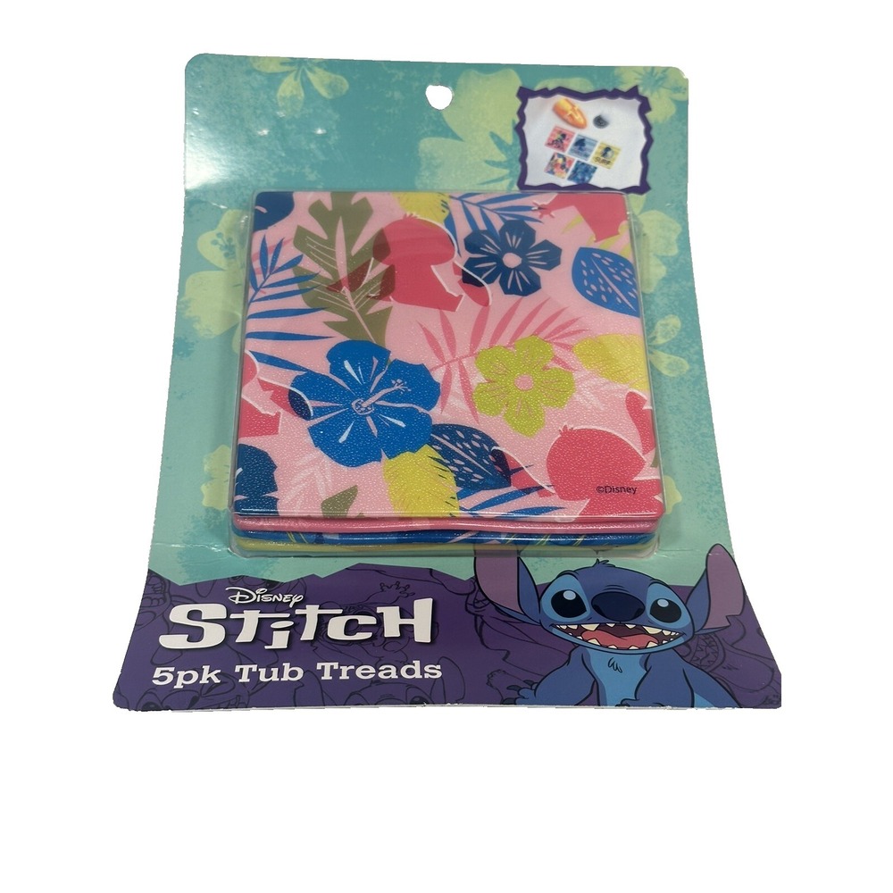 5 pack bath tub threads non slip kids accessories stitch‎